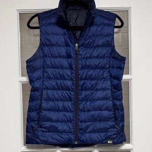 REI Women's Blue Puffer Vest